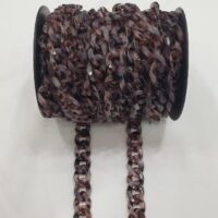 ⁦שרשרת אקריל מנומר אפור לבן⁩ – תמונה ⁦2⁩
