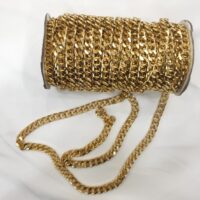 שרשרת "גורמט" ממתכת בצבע זהב