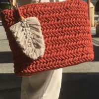 ⁦תיק סרוג - CORD YARN⁩ – תמונה ⁦5⁩